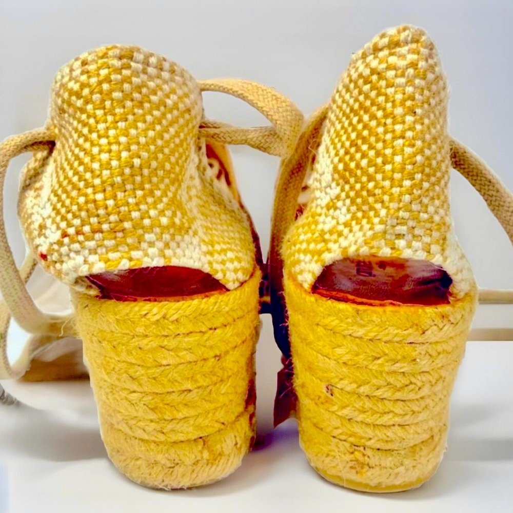 Andre Assous Madrid Canvas Wedge Espadrilles - Picture 3 of 5